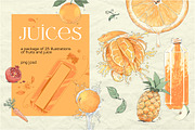 Watercolor fruit brand kit, a Food Illustration by Schumacher Shop (Thumbnail 1 of 9)