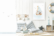 LITTLE SAILOR watercolor set, an Animal Illustration by erasovas (Thumbnail 5 of 12)