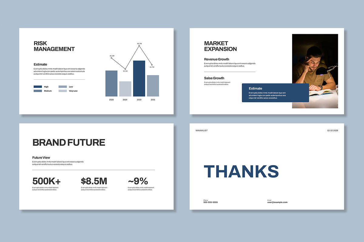 Annual Report Presentation Template, a Presentation Template by Mighty-Slide (Photo 6 of 6)