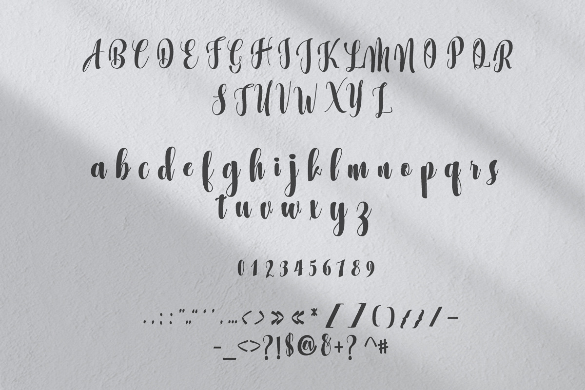 Night Juwita Lovely Calligraphy, a Script Font by UX Dummy (Photo 5 of 6)