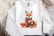 Autumn Cute Animals Clipart, an Illustration by DreamCafeArt (Thumbnail 6 of 7)