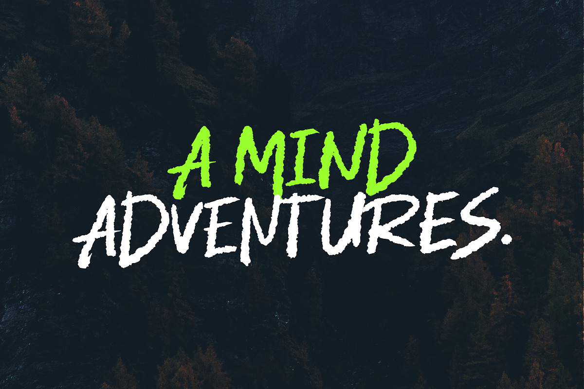 Splashed Brush Font, a Font by trustha (Photo 8 of 10)
