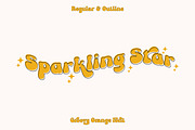 Groovy Orange - Groovy Retro, a Symbol Font by tebaltipislab (Thumbnail 3 of 15)