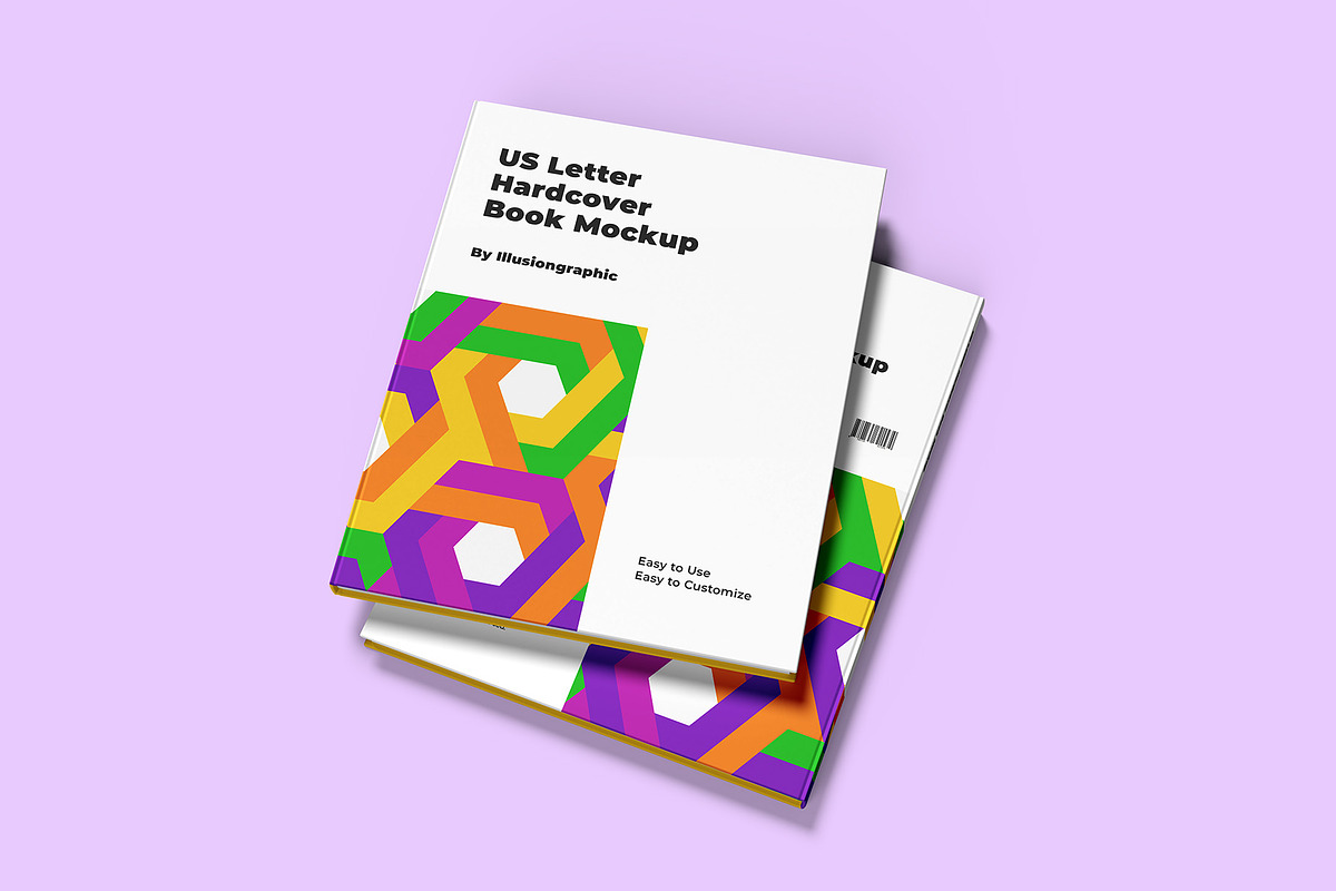 US Letter Hardcover Book Mockup, a Books & Magazine Mockup by Illusiongraphic (Photo 6 of 29)
