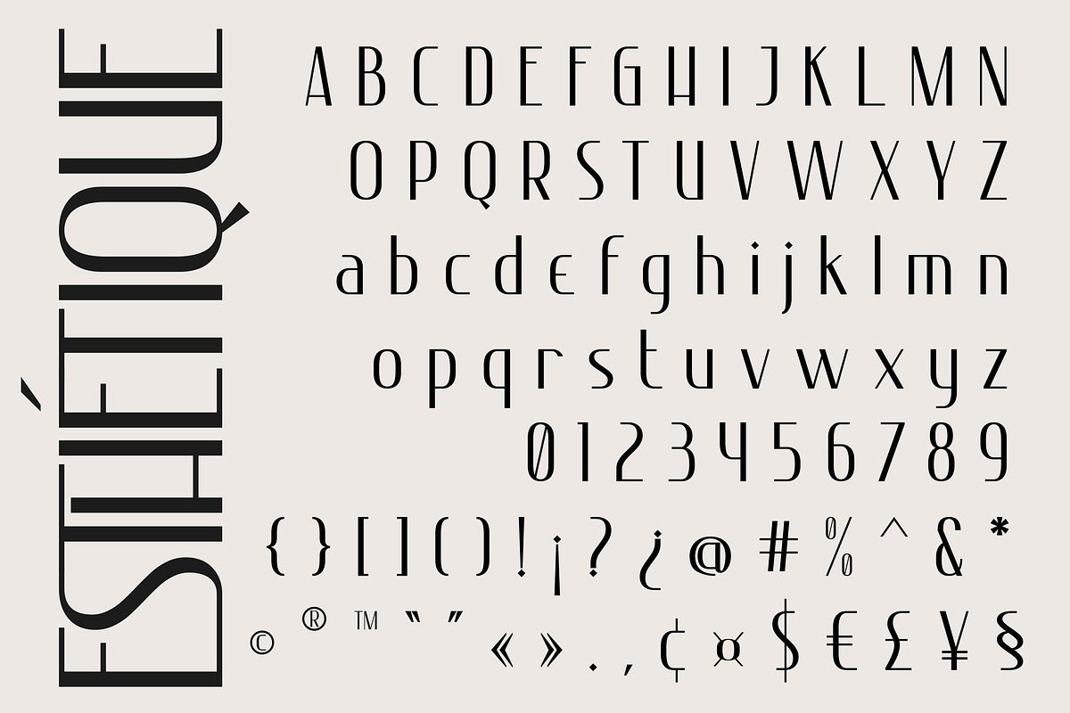 Esthetique - Elegant & Stylish Font, a Sans Serif Font by Krismagraph (Photo 5 of 12)