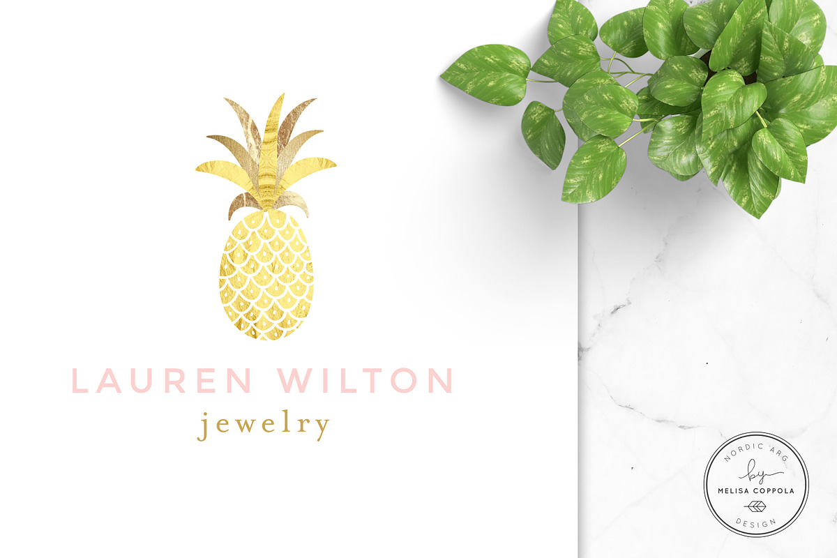 Luxury Pineapple Gold Logo, a Branding & Logo Template by Nordic.Arg (Photo 6 of 6)