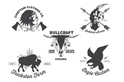 Vintage American Handdrawn Logo, a Branding & Logo Template by ORCA Creative Store (Thumbnail 3 of 5)