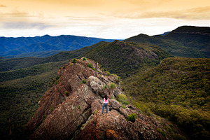 Woman on Mountain Top, a Person Photo by THP Creative