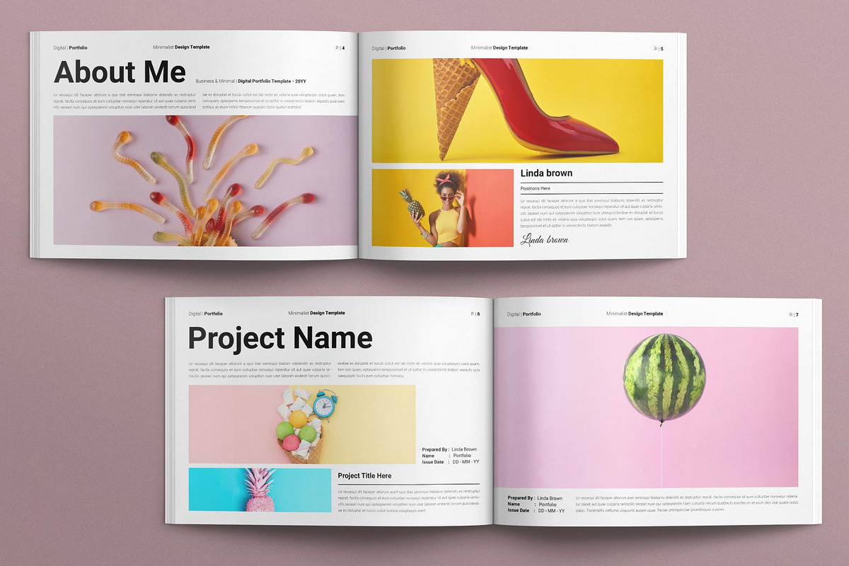 Digital Portfolio Template Landscape preview 3
