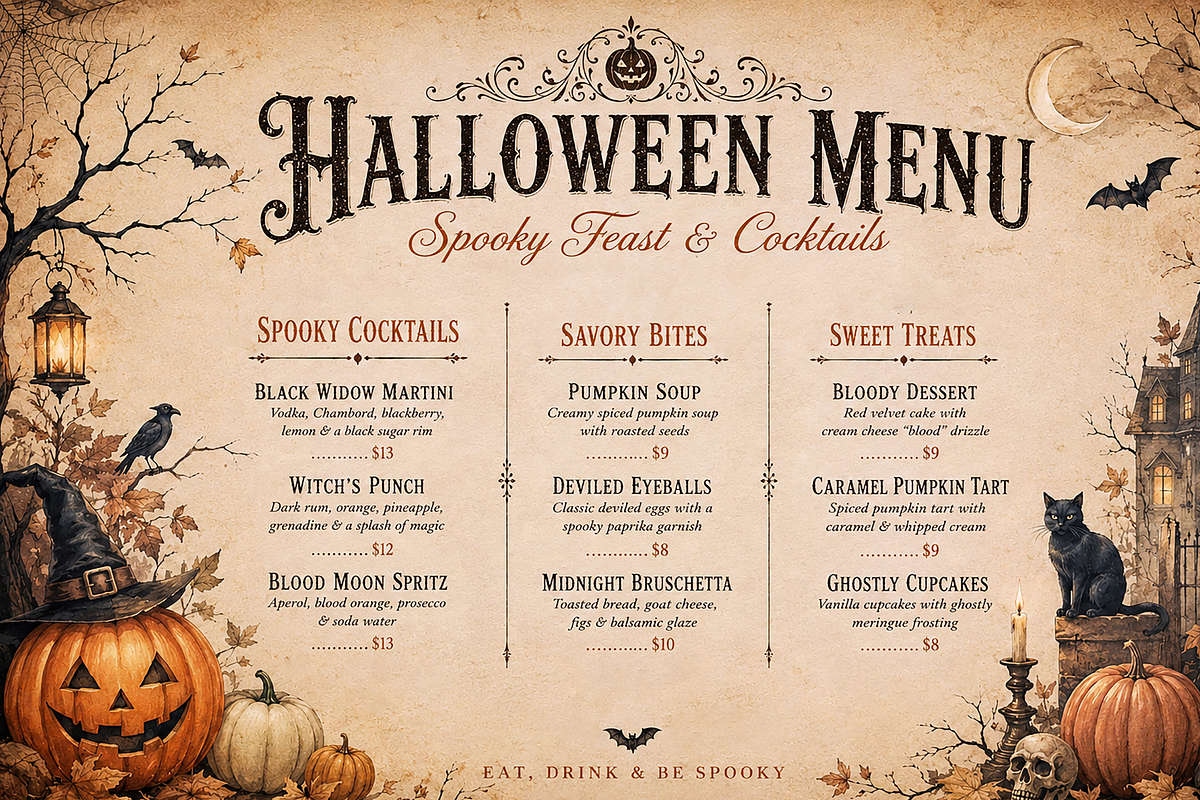 Vintage Halloween Backgrounds, a Background Graphic by MarisoArt (Photo 4 of 5)