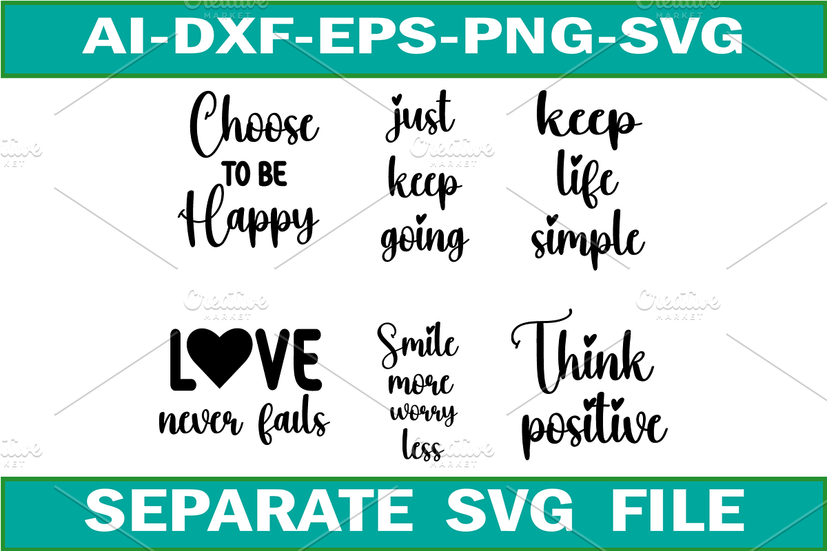 Positive Quote Svg, an Illustration by Towhid Graphics