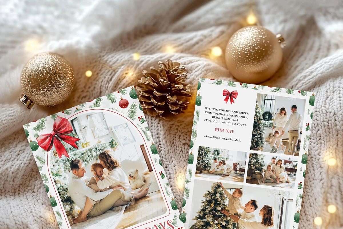 Arch Christmas Card Template, a Card Template by LucaTheme (Photo 2 of 12)