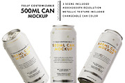 500ML CAN MOCKUP, a Product Mockup by HexenDesigns (Thumbnail 2 of 9)
