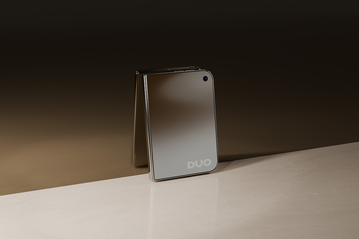 Folded iPhone Duo Mockups, an iPhone Mockup by Design Squad (Photo 5 of 8)