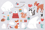 Furry Christmas - winter animals, an Animal Illustration by Marish (Thumbnail 6 of 9)