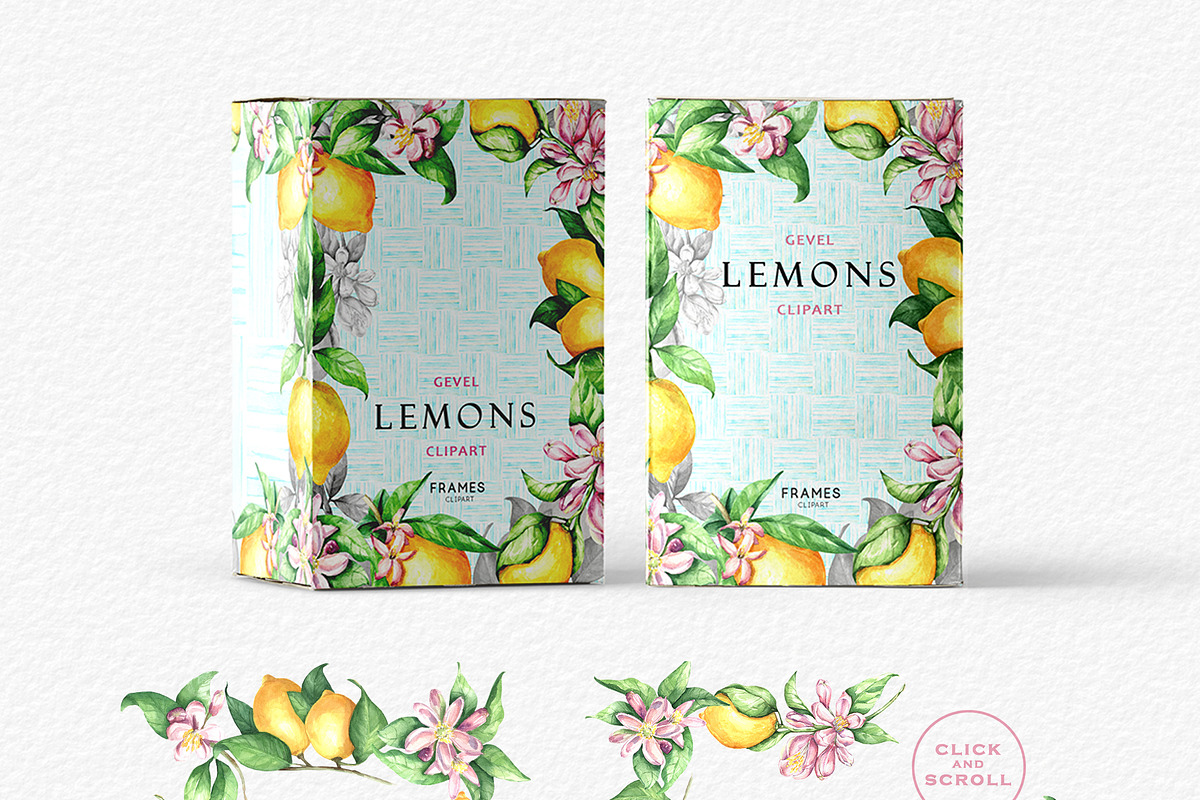 LEMONS Watercolor clipart set, an Object Illustration by GevelStudio (Photo 4 of 16)
