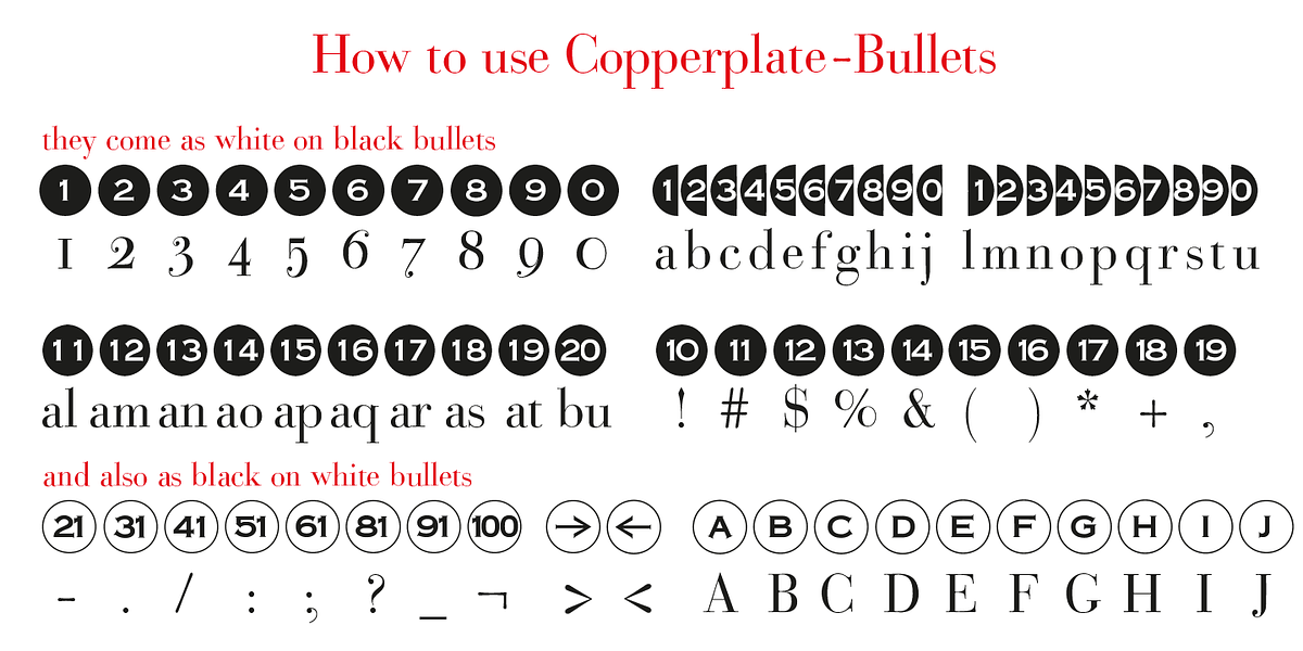 Bullets, a Symbol Font by Wiescher-Design (Photo 8 of 14)
