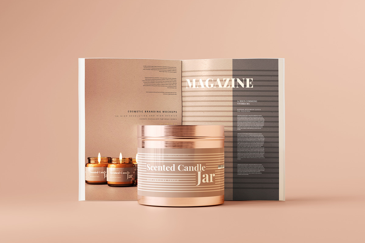 Aluminum Candle Jar Mockups, a Packaging Mockup by pmvch (Photo 14 of 26)