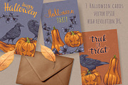 Halloween crows, a Background Graphic by HmarkaShop (Thumbnail 4 of 5)