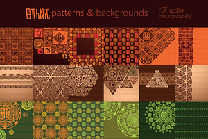 Ethnic patterns and backgrounds