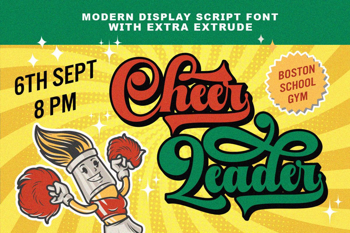Malistia (Regular + Exrude), a Script Font by IM Studio (Photo 6 of 7)