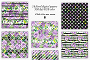 Purple Watercolor Flowers Clip Art, an Illustration by Elly Studio (Thumbnail 5 of 7)