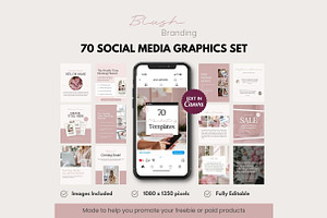 Canva Social Media Template Pink