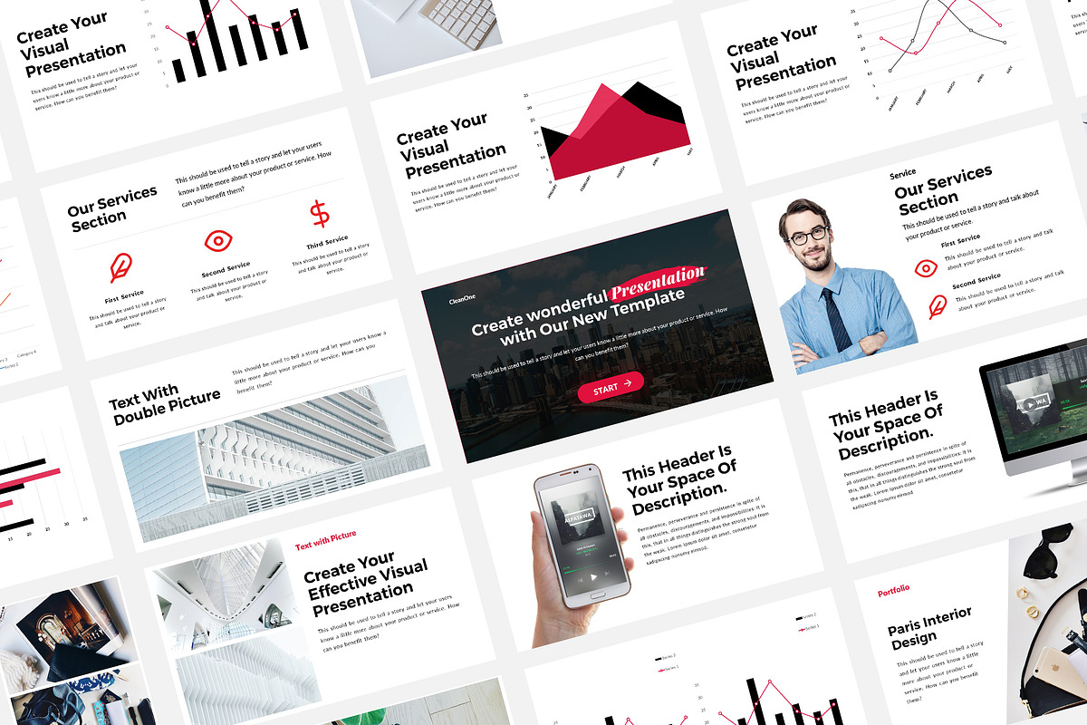 Clean One - Business Presentation, a Presentation Template by Birka Studio (Photo 1 of 4)