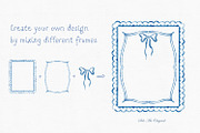 Watercolor Hand-Drawn Blue Frames, an Object Graphic by Solo Art Original (Thumbnail 8 of 12)