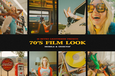 10 70'S RETRO FILM LOOK, a Preset Add-On by El Oasis Market