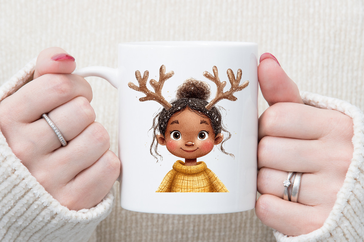 Christmas African American Clipart, an Illustration by Sublimation Artist (Photo 5 of 6)