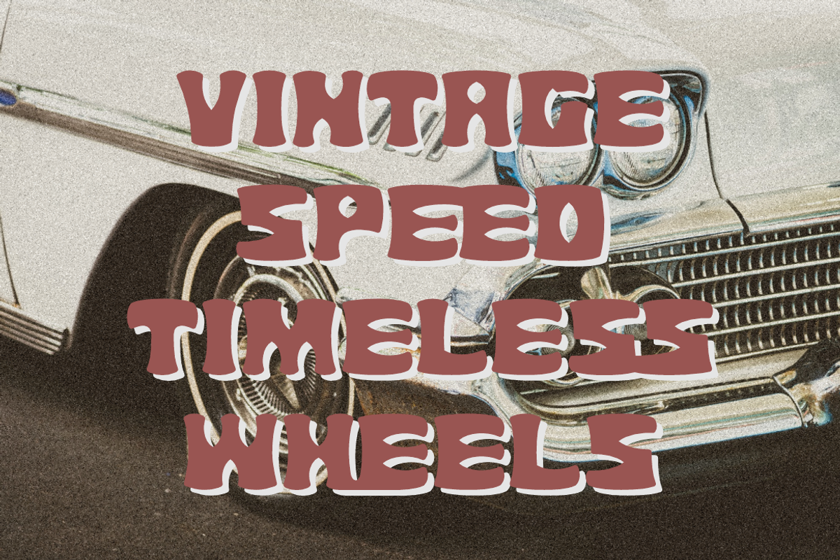 Vintage Runner Display Retro Sport F, a Font by PutraCetol Studio (Photo 4 of 5)