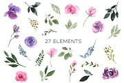 Bright Pink and Purple Florals, a Texture Illustration by Graphic Blue Bird (Thumbnail 2 of 7)
