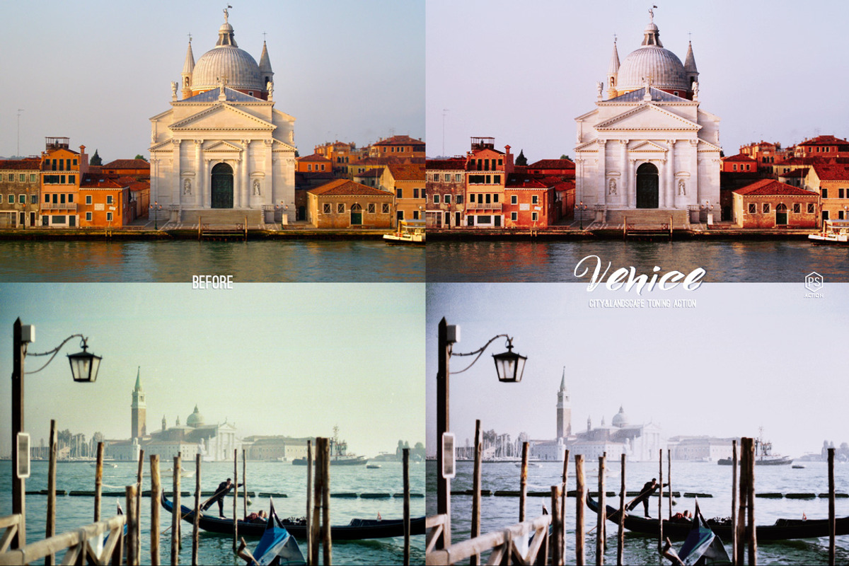 Venice Photoshop Action + Bonus, an Action Add-On by Presetrain Co. (Photo 4 of 6)