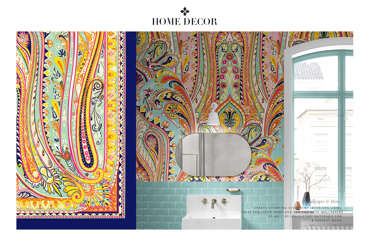 Opulent Paisley, Luxurious Print!, a Pattern Graphic by TSTUDIO (Photo 8 of 12)