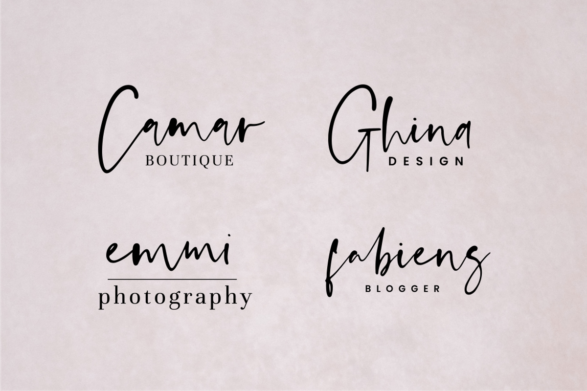 Anastacy - Handlettered Font preview 8