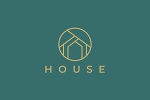 House Logo Real Estate Modern, a Branding & Logo Template by Signatoro