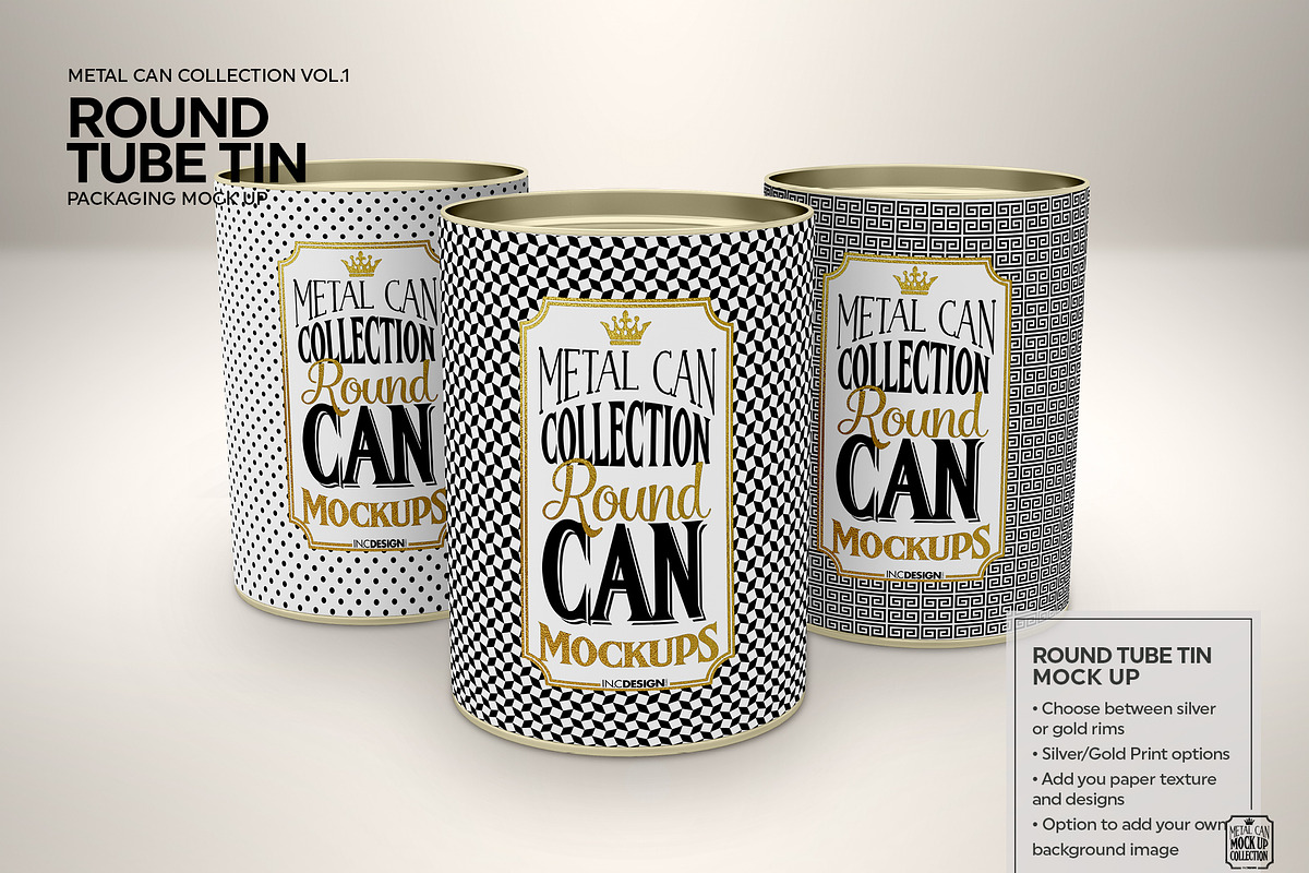 Vol1. Metal Can Mockup Collection, a Cups & Container Mockup by INCDesign (Photo 12 of 27)