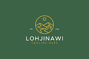 Hiking Mountain Hill Logo Badge, a Branding & Logo Template by Signatoro (Thumbnail 1 of 3)