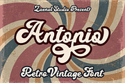 Antonio, a Script Font by Zaenal Studio (Thumbnail 1 of 12)