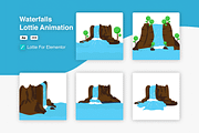 Waterfalls Lottie Animation Pack, an App Template by smrony (Thumbnail 2 of 2)