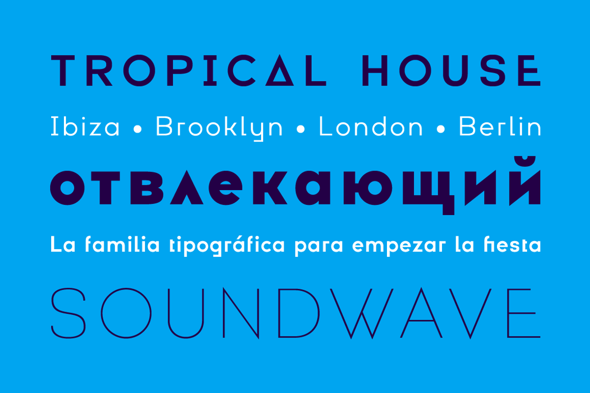 Electronica Font Family preview 5