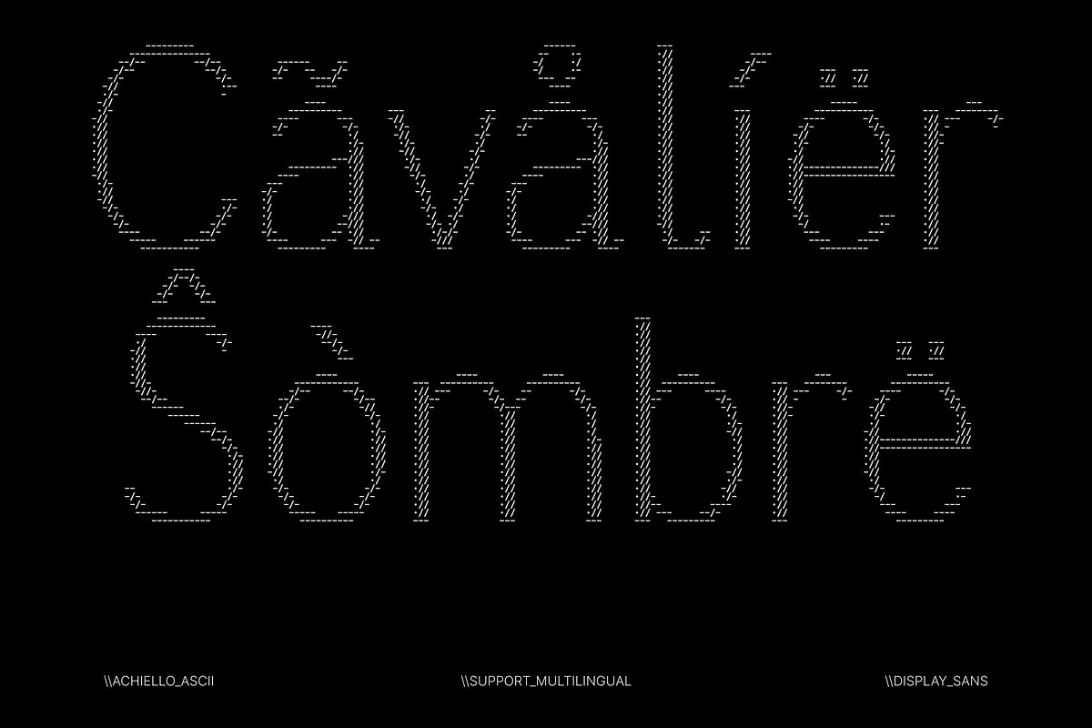 Achiello Ascii, a Sans Serif Font by Craft Supply Co. (Photo 7 of 8)