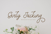 Girly Jacking Monoline Script Font, a Script Font by NTC Graphic (Thumbnail 1 of 9)