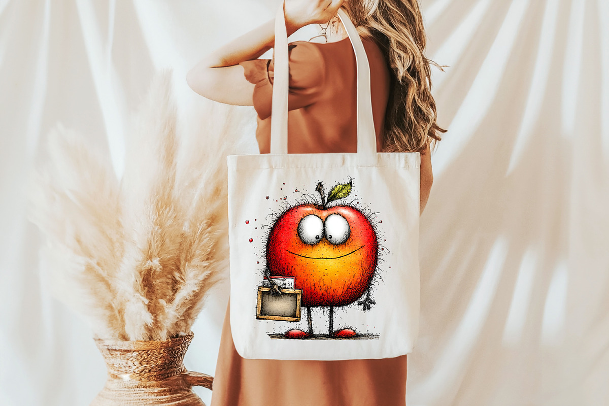 Back to School Apple Clipart Bundle, a Seasonal Illustration by Designworld (Photo 7 of 7)