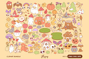 Haunted Cottagecore Halloween Bundle, a Seasonal Illustration by Huxmay (Thumbnail 2 of 7)