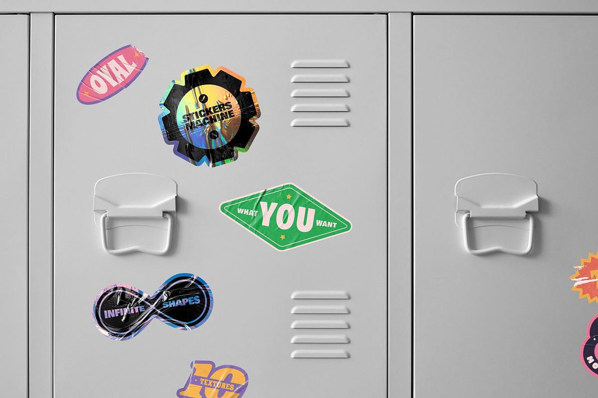 Sticker Machine Full Collection, a Texture Graphic by Mocku (Photo 14 of 24)