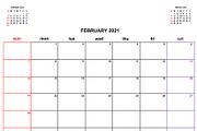 Calendar Planner 2021, a Flyer Template by art789 studio (Thumbnail 2 of 13)