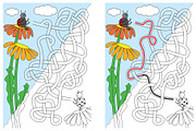 Set 125 - 8 Ladybug mazes, an Illustration by Little Bird (Thumbnail 4 of 4)