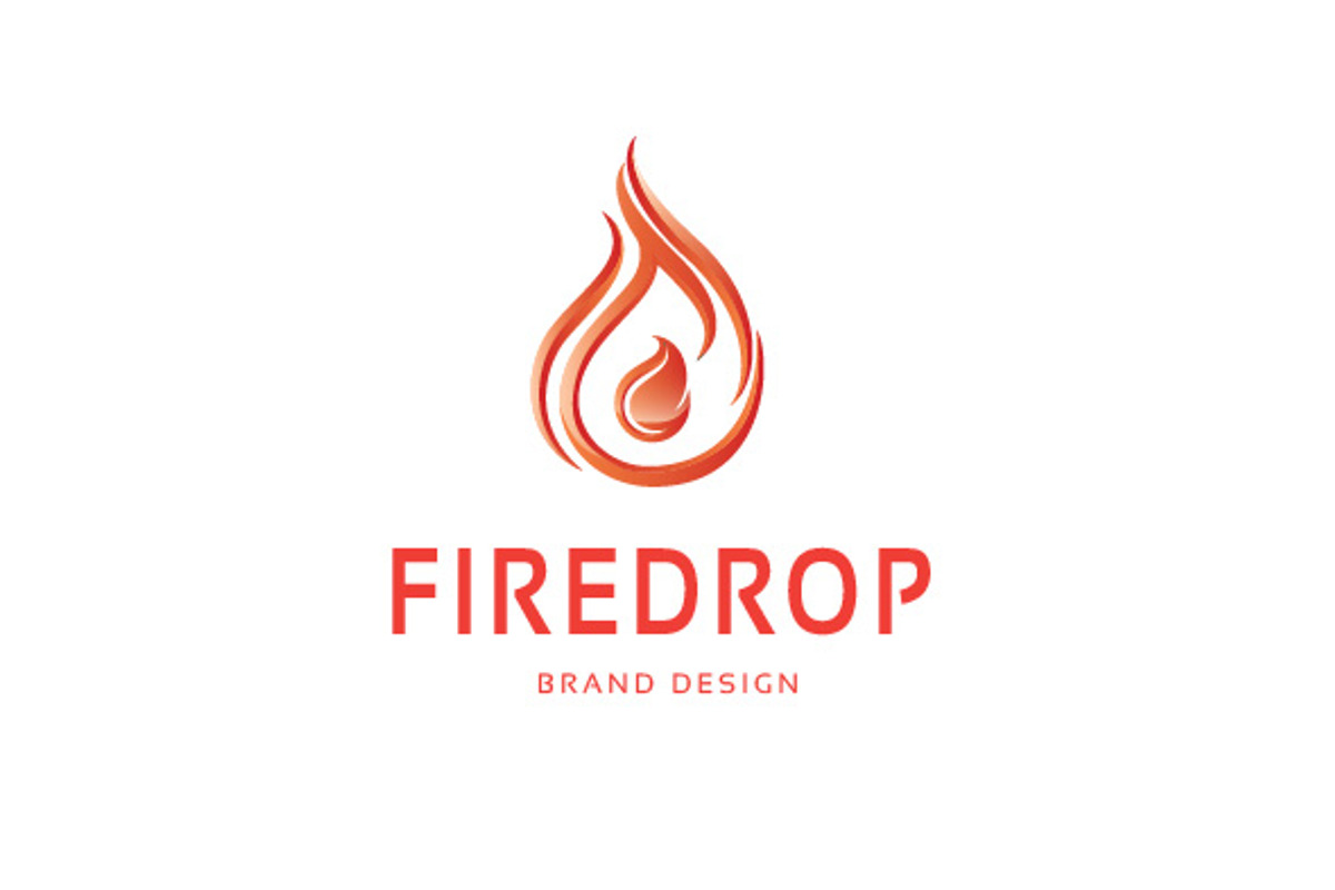 Fire Drop Logo, a Branding & Logo Template by Mariyana